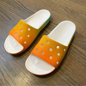 CROCS X Free & Easy Slides Jibbitz Not Included Male 7 Women 9